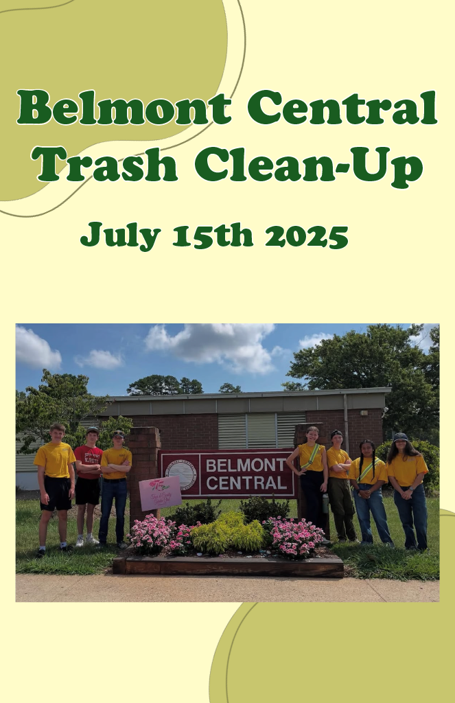 Belmont Central Trash Clean-Up July 15 2025